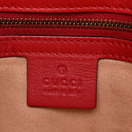 Calfskin Matelasse Medium GG Marmont Open Top Shoulder Bag Hibiscus Red