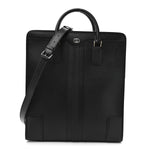 Dollar Pigprint Koi Calfskin Interlocking G Tote Bag Black