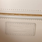 Ultra Matte Grained Calfskin 30 Montaigne Flap Bag White