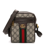 GG Supreme Monogram Web Mini Ophidia Messenger Brown