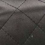 Satin Quilted Crystal CC Square Flap Grey