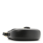 Charisma Calfskin Gucci Embossed Shoulder Flap Bag Black