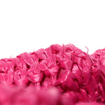 Raffia Crochet Tote Fuchsia
