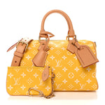 Calfskin Monogram Speedy P9 Bandouliere 25 Jaune Mat