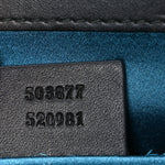 Suede Patent Web Small Ophidia Chain Shoulder Bag Hibiscus Red Black