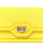 GG Monogram Scratch Lux Calfskin Mini Luce Shoulder Bag Yellow