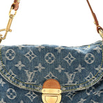 Monogram Denim Mini Pleaty Blue