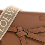 Calfskin Jacquard Mini Gate Dual Bag Tan