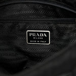 Tessuto Nylon Saffiano Flat Messenger Bag Black