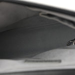 Calfskin Quilted Large Boy Flap Black