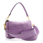 Nappa FF 1974 Embossed Baguette Agapanto
