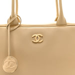 Calfskin Large Bowling Bag Beige