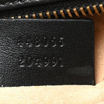 Calfskin Matelasse Mini GG Marmont Chain Shoulder Bag Black