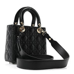 Lambskin Cannage Small My ABCDior Lady Dior Black