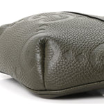 Piuma Calfskin Jumbo GG Embossed Small Belt Bag Dark Green