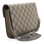 GG Supreme Monogram Mini Dionysus Chain Wallet Beige Taupe