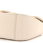 Calfskin Matelasse Mini GG Marmont Top Handle Shoulder Bag White