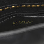 Caviar Quilted Medallion Tote Black