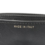 Lambskin Quilted Pearl Wallet On Chain WOC Black