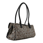 Tweed Calfskin Urban Essentials Small Shopping Bag Black Multicolor