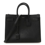 Grained Calfskin Small Sac De Jour Black