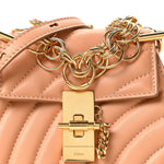 Calfskin Quilted Nano Drew Bijou Shoulder Bag Blushy Pink