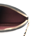 Caviar Quilted Classic Clutch With Chain Black