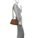 Cuoio Romano Selleria Bi-Color Mini Peekaboo Iconic Satchel Mou Milk