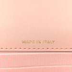 Crumpled Calfskin Quilted Braided CC Mini Flap Light Pink