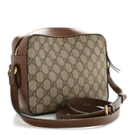 GG Supreme Monogram Small Horsebit 1955 Shoulder Bag Beige Brown Sugar