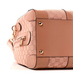 Monogram Azalea Calfskin Small Retro Interlocking G Duffle Bag Cloche Rose Pink