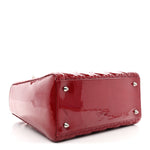 Patent Cannage Medium Lady Dior Red