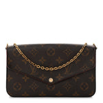Monogram Pochette Felicie Chain Wallet Fuchsia