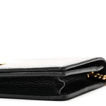 Calfskin Mini GG Marmont Chain Wallet Black
