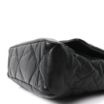 Goatskin Quilted Large Chanel 19 Flap Black