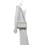 Grain De Poudre Medium Classic Monogram Kate Satchel Light Sage