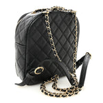 Caviar Quilted Small CC Day Backpack Black