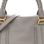 Calfskin Medium Marcie Satchel Cashmere Grey