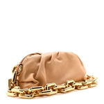 Calfskin Teen Chain Pouch Almond