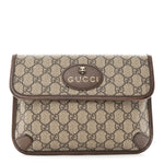 GG Supreme Monogram Neo Vintage Web Belt Bag Brown