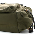 Nylon Large Rucksack Backpack  Canvas Green