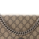 GG Supreme Monogram Medium Dionysus Shoulder Bag Taupe