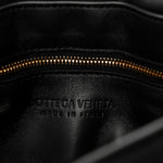 Lambskin Maxi Intreccio Padded Chain Cassette Crossbody Bag Black