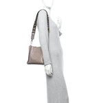 Eco Alter Nappa Perforated Logo Mini Crossbody Dark Taupe