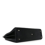 Grainy Calfskin Medium Zumi Top Handle Bag Black