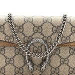 GG Supreme Monogram Super Mini Dionysus Shoulder Bag Taupe