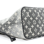 Denim Monogram Jacquard Neverfull MM Grey