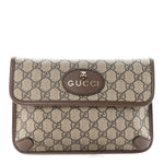 GG Supreme Monogram Neo Vintage Web Belt Bag Brown