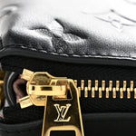 Lambskin Embossed Monogram Coussin PM Black