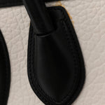 Bullhide Calfskin Nubuck Micro Tri-Color Luggage White Khaki